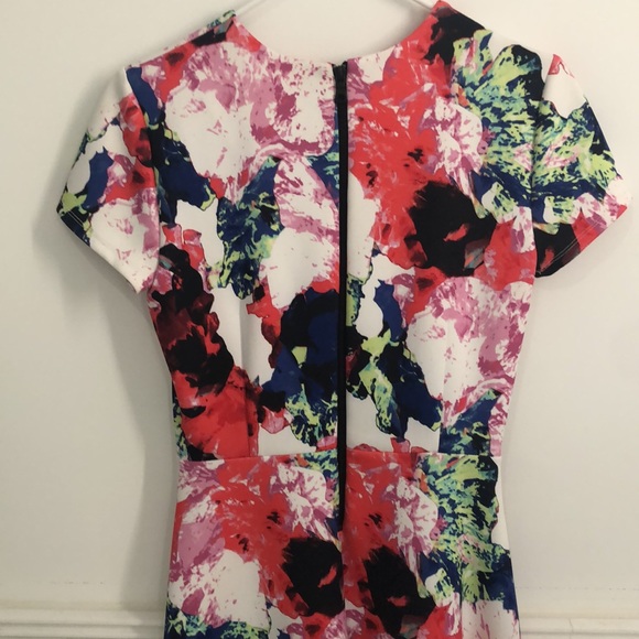 Milly Watercolor A Line Dress - Picture 3 of 7